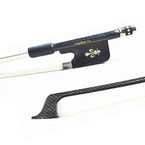 Arco para violonchelo de fibra de carbono trenzado de fibra de carbono de tamaño completo 4/4 palo fuerte - Imagen 1 de 8