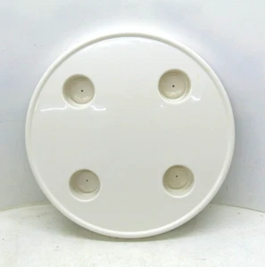 Round Table Top with 4 Drink Holders Marine Boat / RV Cockpit -White 22-3/8" - Picture 1 of 8