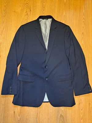 Banana Republic Lanaficio Fratelli Cerruti Suit Jacket Mens 40S Short Navy Blue - Image 1 of 4