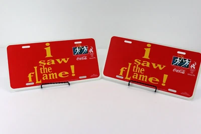 Lote de 2 placas de matrícula vintage de coche olímpico de Atlanta 1996 Foto 1 de 4