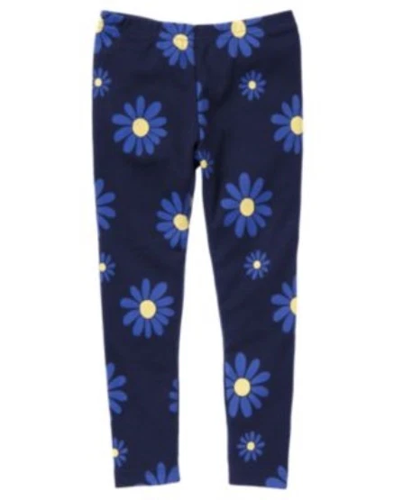 GYMBOREE цветок душ темно-синий с маргаритки напечатано леггинсы 3 4 5 6 7 8 9 12 - Изображение 1 из 1