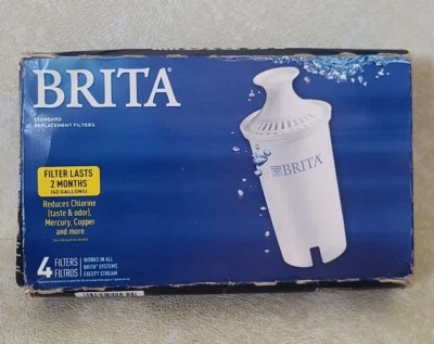 4-PACK BRITA 42432 STANDARD REPLACEMENT FILTERS • WHITE  - Image 1 of 4