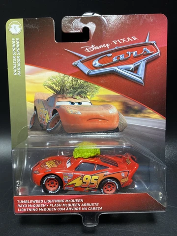 2018-Mattel-Disney Pixar Cars-Radiator Springs Tumbleweed Lightning McQueen 1:64 Cover