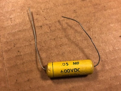 Nuevo de Lote Antiguo Astron .05 uf 600v Condensador Mostaza Guitarra Amplificador Tono Tapa (Cantidad) Foto 1 de 4