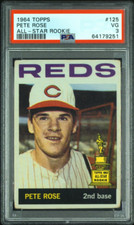1964 Topps Baseball #125 Pete Rose All Star Rookie PSA 3 (((Nicely Centered)))