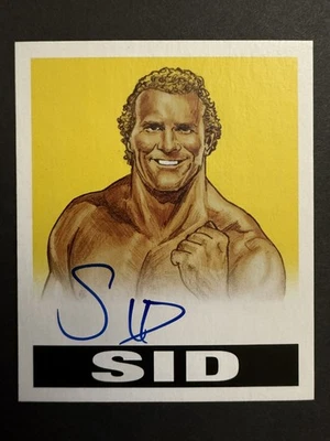 2012 Leaf Originals 摔跤 Sid 签名黄色 70/99 Sid Vicious #SID Psycho Sid — 第 1/3 张图片