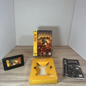 DOOM (Sega 32X, 1994) CIB • Tested & Working • Complete in Box - Picture 1 of 7