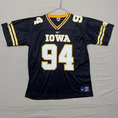 Camiseta de fútbol americano vintage años 90 Reebok Iowa Hawkeyes 94 Jared Devries hecha en EE. UU. Foto 1 de 4