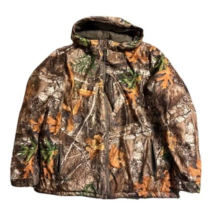 Realtree Edge Camo Hunting Jacket Insulated Large Hood Parka Jacket Retail $144 - Picture 1 of 8