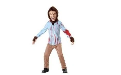 НОВЫЙ МАЛЬЧИК ПОЛНОСТЬЮ ВУРДАЛАК ПОДРОСТКОВ ВОЛК КОСТЮМ ДЛЯ ХЭЛЛОУИНА РАЗМЕР СРЕДНИЙ M РАЗМЕР ВОЗРАСТОВ 3 + - Изображение 1 из 1