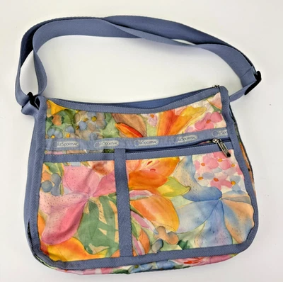 Bolso Bandolera Hobo Clásico Floral LeSportSac De Colección 13x10 Floral Boho Foto 1 de 4