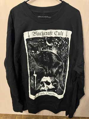 Sudadera BLACKCRAFT CULT Gato Negro Oscuro Mujer Hombre 3XL Foto 1 de 4