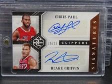 2015-16 Limited Chris Paul Blake Griffin Dual Signatures Autograph Auto #15/25