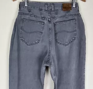 Pantalones de mezclilla vintage años 90 LEE desteñidos gris carbón mamá 28x28 REAL relajados grunge - Imagen 1 de 13