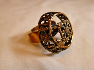 OLDER P. SARPANEVA BRONZE RING FINLAND   - Image 1 of 4