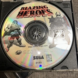 Blazing Heroes - Authentic Sega Saturn Game ONLY - Tested & Works - Picture 1 of 1
