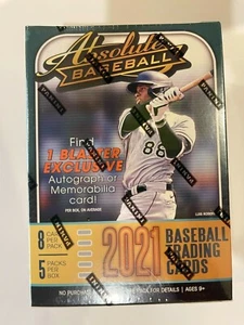 2021 ABSOLUTE Baseball BLASTER BOX **L'inserzione è per confezioni sigillate da Blaster Bx - Foto 1 di 14