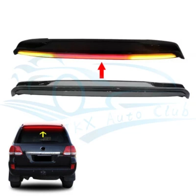 Rear Trunk Spoiler Wing Flap With Turn Light x For Toyota Land Cruiser 2008-2021 - Imagem 1 de 4