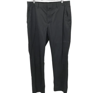 Bonobos Straight Leg Friday Gray Shiny Chino Pants Size 35 x 34 Cotton Soft - Picture 1 of 11