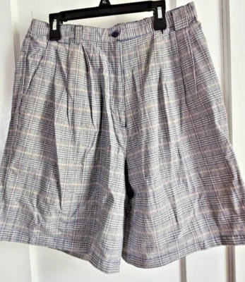 Vtg NWT Milano design group plaid woman linen cotton blend sz 12 ( runs small) - Image 1 of 4