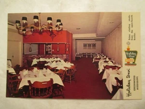 Greenwood Mississippi Postkarte MS Holiday Inn Red Coals Restaurant  - Bild 1 von 2