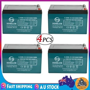 3 Pack 6-DZM-12 12V 12Ah SLA Battery For ATV Buggy Quad Electric Scooter Go Kart - Picture 1 of 12