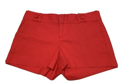 Banana Republic 短裤女式 4 码红色 Ryan Fit (Sho903Ff) 3 英寸内缝 — 第 1/4 张图片