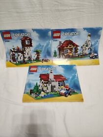 Lego Creator 3 in 1 Mountain Hut 31025 Manual Only