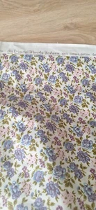 Vintage White Blue Floral Fabric 100% Cotton By waverly Gloseen 3.45m X 44" Wide - Picture 1 of 6