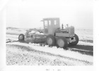 Catterpillar Motor Road Grader Heavy Equipment Black White Snapshot Photograph