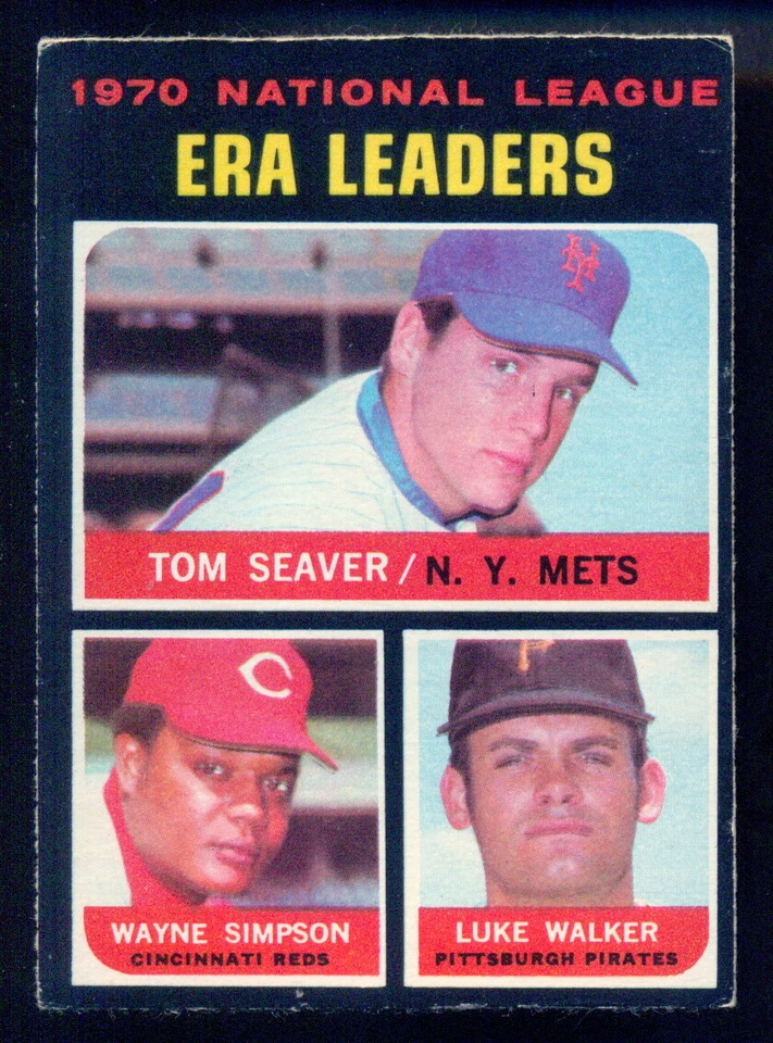 1971 TOPPS OPC O PEE CHEE #68 ERA Leaders Tom Seaver Walker Simpson EXNM NY Mets - Image 1 of 2