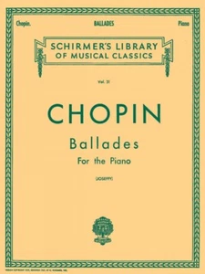 Libro de partituras Chopin Ballades Schirmer piano solo NUEVO 050252210 - Imagen 1 de 1