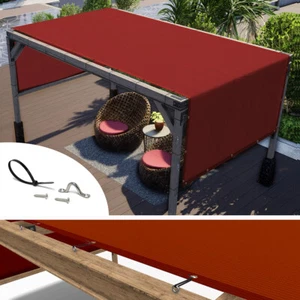 ColourTree Pergola Sun Shade Cover Universal Replacement Canopy,Red - Picture 1 of 8