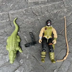 GI Joe ARAH 1987 Cobra Reptile Trainer “CROC MASTER” Complete - Picture 1 of 8