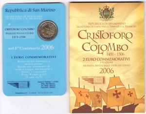 2006 Republic of San Marino, Christopher Columbus 2 Euro Commemorative - BU - Picture 1 of 2