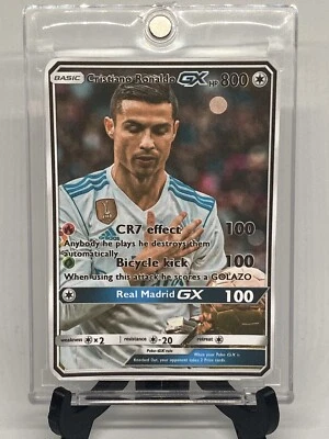 Tarjeta Pokémon de Cristiano Ronaldo Portugal arte completo Foto 1 de 2