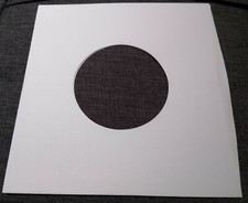 Package of 100, 45 rpm 7" Record Sleeves 20# White Paper.  100% acid-free.
