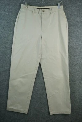 Pantalones Banana Republic Para Hombre 30x29 Beige Chino Pierna Recta Bolsillos Foto 1 de 4