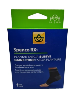 Mangas de compresión de fascia plantar Spenco RX - 1 par - talla S/M color negro/gris Foto 1 de 4