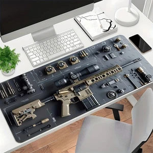 Cooles Militär Waffenbau Waffenteile Display großes Gaming Mauspad - Photo 1/18
