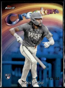 (5720) James Wood #/150 2025 Finest Creators Sky Blue RC Nationals - Picture 1 of 2