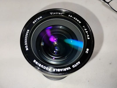Vivitar 28-85mm 1 : 2.8 - 3.8  MC Auto Variable Focus 67 mm Read Description Ple - Image 1 of 4