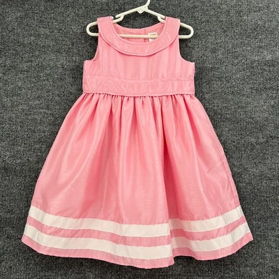Gymboree Dress Girls 5T Pink Party Easter Spring Formal Taffeta Sleeveless EUC - Image 1 of 4