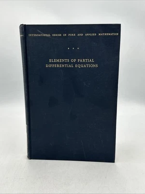Elements Of Partial Differential Equations VTG 1957 HC Mathematics Calculus - Image 1 of 4