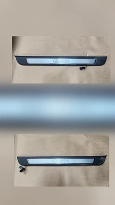 2014-2020 HYUNDAI GENESIS SDN FRONT DOOR SILL SCUFF PLATE SET 85884/85874-B1000 - Image 1 of 4