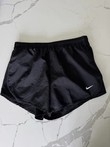 Nike Shorts Girls Large 12/14 Black Dri-fit Lined Stretch Adjustable Waist EA - Picture 1 of 7