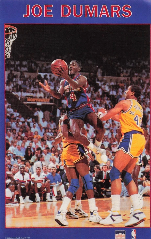 Joe Dumars - Starline MINI Promo Poster Sample 3 X 5 Detroit Pistons - Image 1 of 1