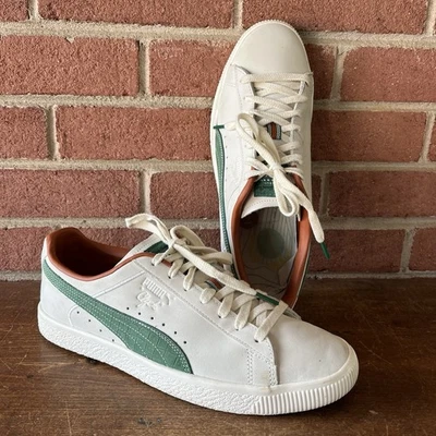 PUMA Clyde Vine Green & Off White Men's Size 10 Sports Club - Image 1 of 4