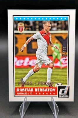 2015 Panini Donruss Dimitar Berbatov   /199 Press Proof Silver #17 - Image 1 of 2