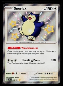 🎴Snorlax #202/091 SV: Paldean Fates Near Mint + - Picture 1 of 2